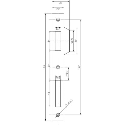 Contropiastra a bordo quadro (E0261B)